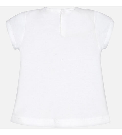 bílé tričko s výšivkou Mayoral 105 dívčí velikost 74 až 86