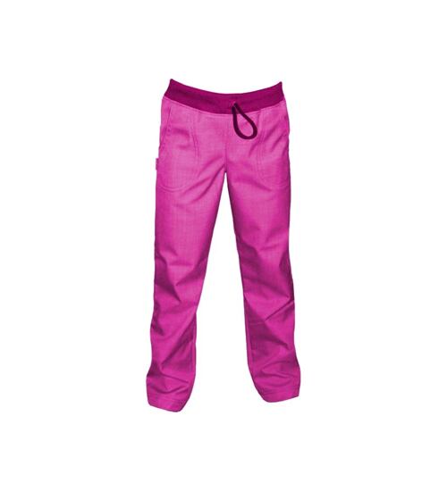 softshell kalhoty růžové SLIM s bambusem pro dětičky