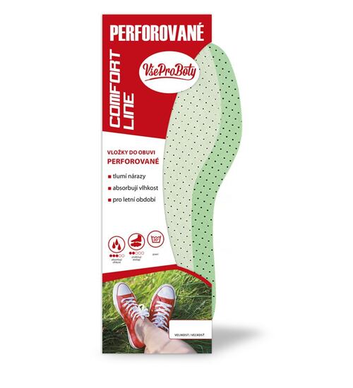 dětské vložky do bot perforované 