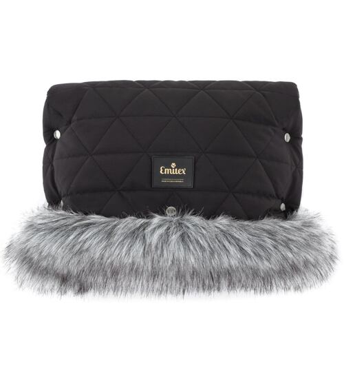 rukávník na kočárek Emitex Diamond Luxury black /grey