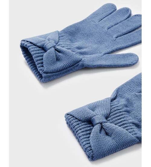 pletené prstové rukavice  Mayoral 10586-21 modré