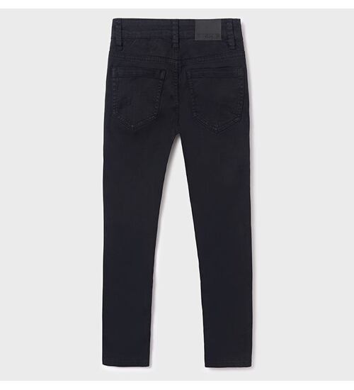 chlapecké černé pružné kalhoty slim fit Mayoral 582-23