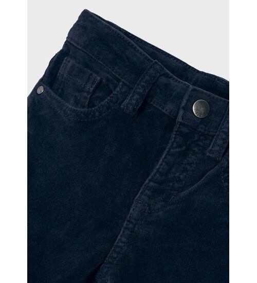dětské manšestráky slim fit modré Mayoral  537-23