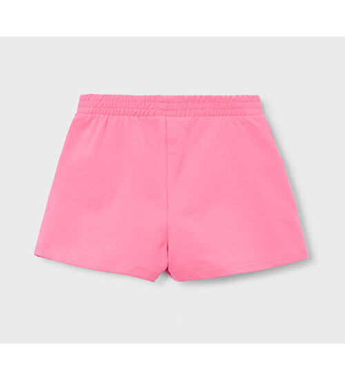 růžové bavlněné dětské kraťasy Mayoral 607-13