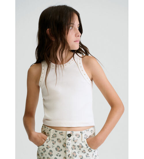 dívčí letní tílko zdobené kamínky Mayoral 6013-24