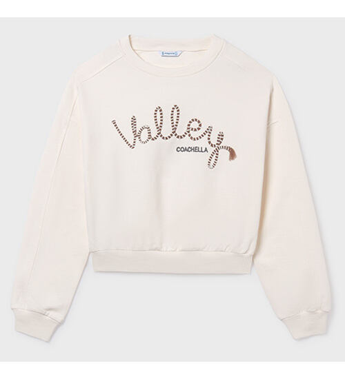 Mayoral dívčí mikina volného krátkého střihu