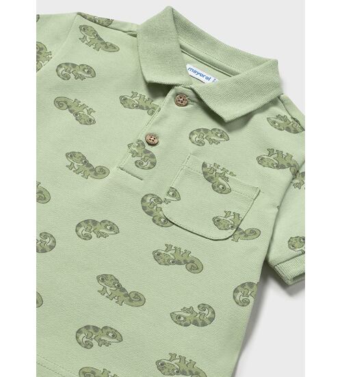 polo tričko s obrázky chameleonů Mayoral 1108-15