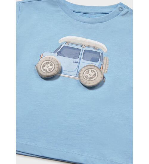 bavlněné tričko s autíčkem Mayoral 1011-89