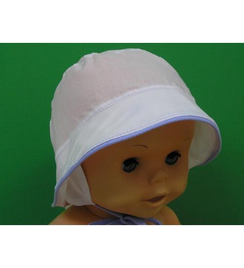 letní kojenecký klobouk bílý velikost 48
