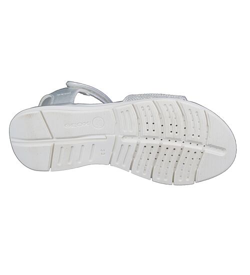 dívčí stříbrné elegantní sandálky Geox Sukie