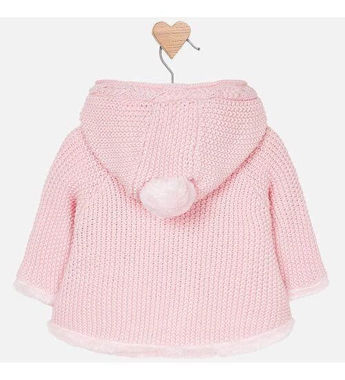 kojenecký zateplený svetr kabátek růžový Mayoral 2316