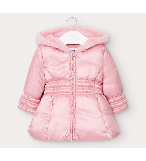 Mayoral luxusní růžový zimní kabátek
