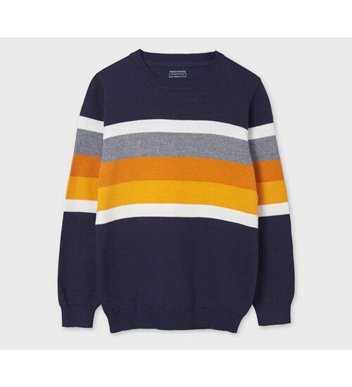 bavlněný chlapecký pulovr pruhovaný Mayoral 6321