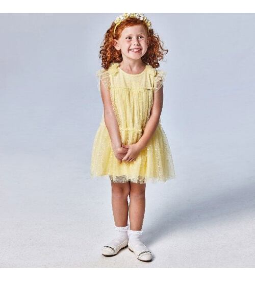 dětské žluté letní šaty