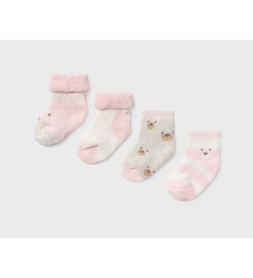 froté ponožky pro miminka holčičky 4 páry Mayoral 9421-83