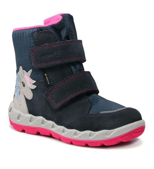 zimní boty Superfit 1-006010-8000 Icebird dívčí s jednorožcem