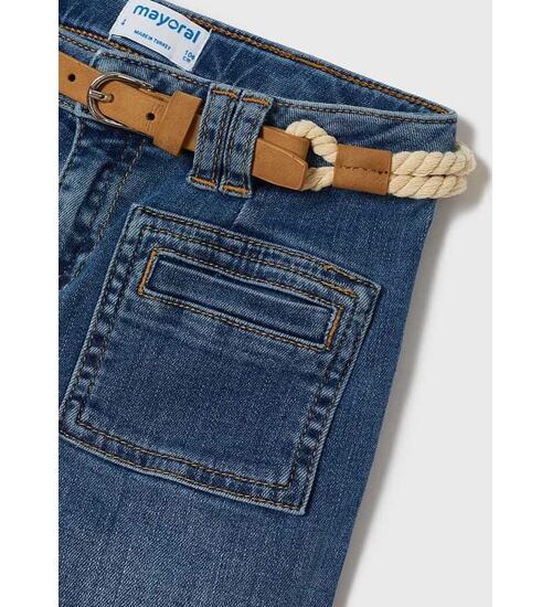 Mayoral elastické džíny s páskem 3587-88