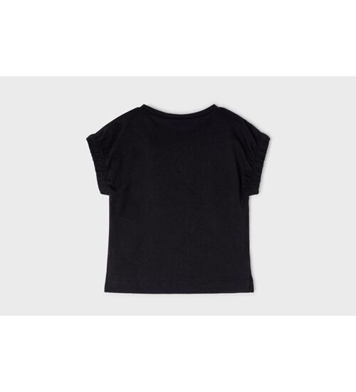 černé tričko s panenkou Mayoral 3044-70