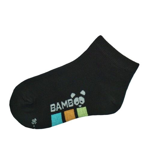 nízké černé ponožky Trepon Boden z bambusové viskózy