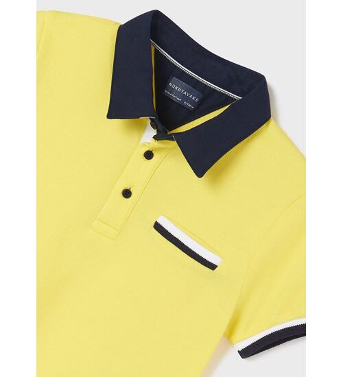 chlapecké žluté triko s límečkem Nukutavake Mayoral 6107-42