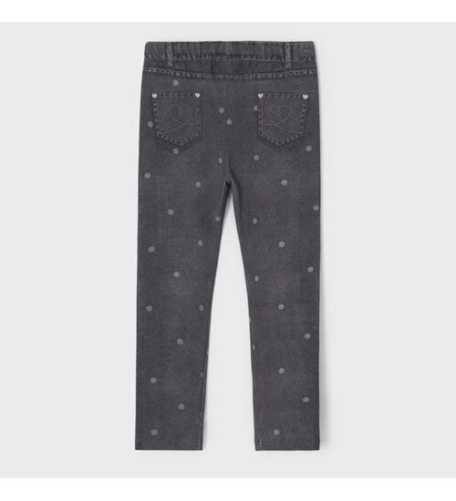 puntíkaté legíny v jeans designu Mayoral 4762-85