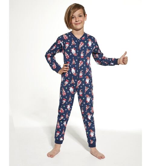 chlapecký vánoční overal na spaní Cornette 185/138 Kids Gnomes2