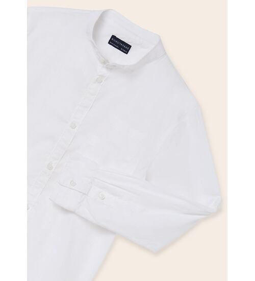 chlapecká bílá košile s mao límcem Mayoral 6115-77