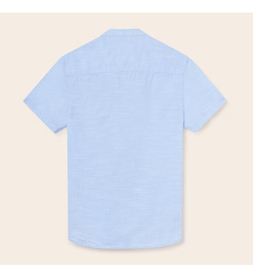 chlapecká letní košile se stojáčkem modrá Mayoral 6113-74