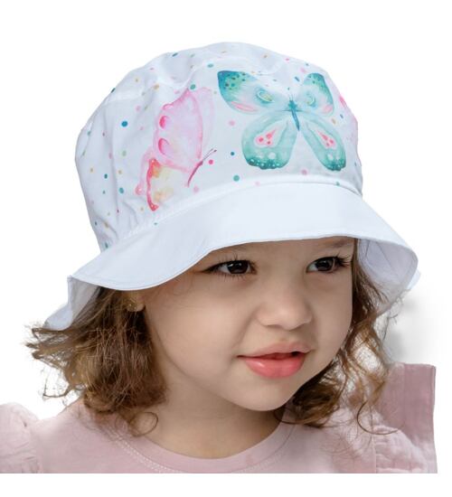 letní dětský klobouček s motýly Marika Raja