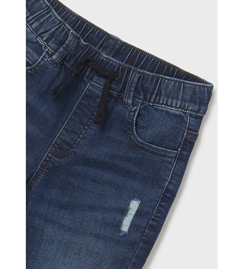 chlapecké pohodlné džínové šortky do gumy Mayoral 6258-15