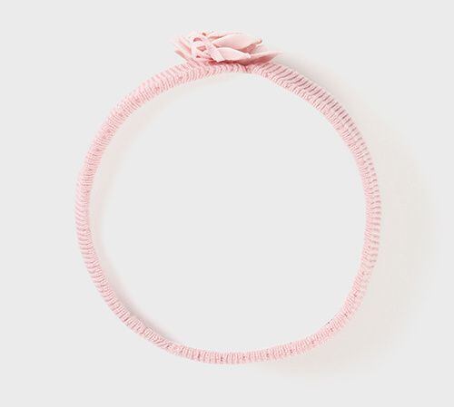 pletená čelenka pro miminka Mayoral 9675-63 růžová