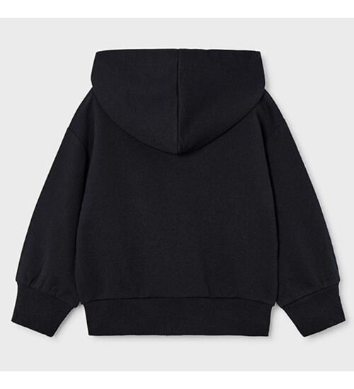 crop top mikina dětská černá na zip Mayoral 4449-70