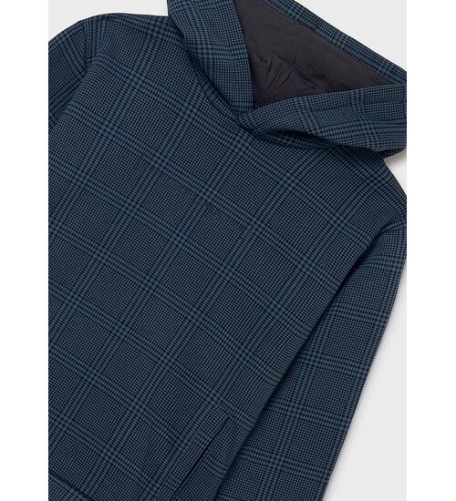 chlapecká károvaná mikina s kapucí Mayoral 7404-87