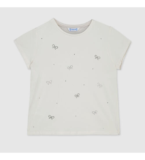 dívčí tričko zdobené štrasem Mayoral 854-84