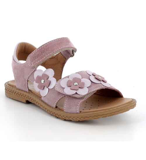 dětské kožené sandálky s kytičkami Primigi 1387300