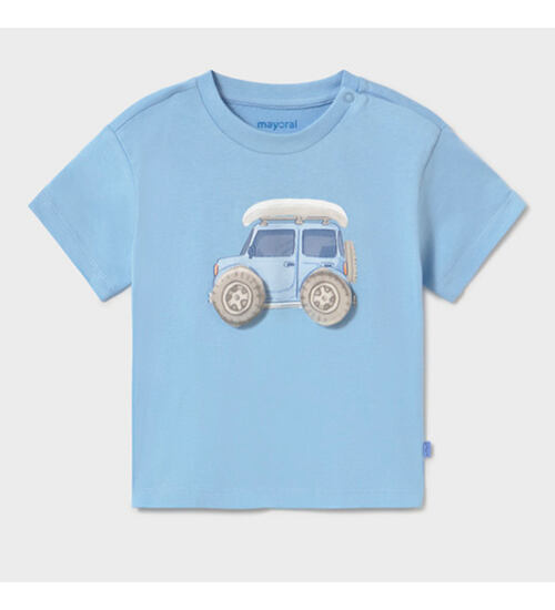 dětské bavlněné tričko s autíčkem Mayoral 1011-89