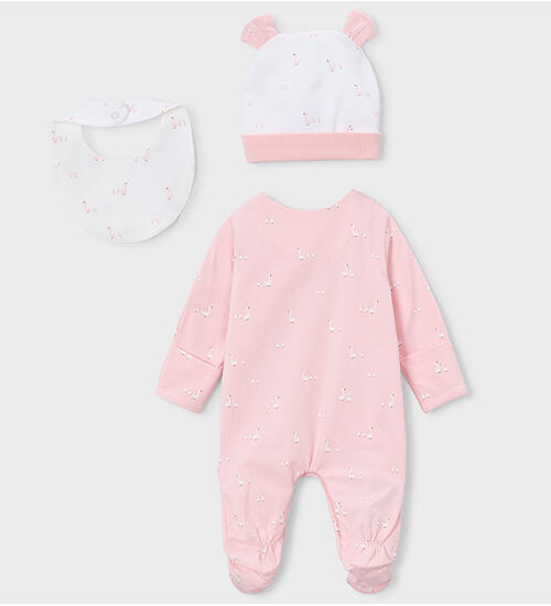 kojenecká souprava se slintáčkem a čepičkou Mayoral 1728-82