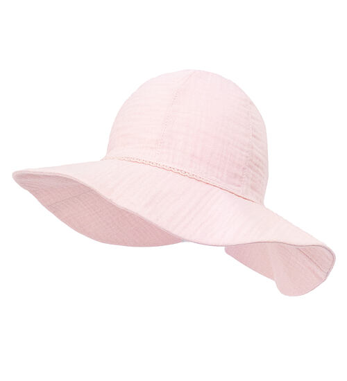 růžový letní klobouk pro holčičku