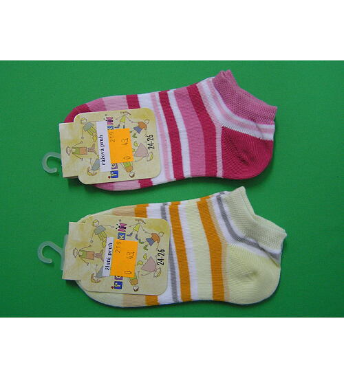 dívčí nízké ponožky Rewon velikost 13-14 žluté