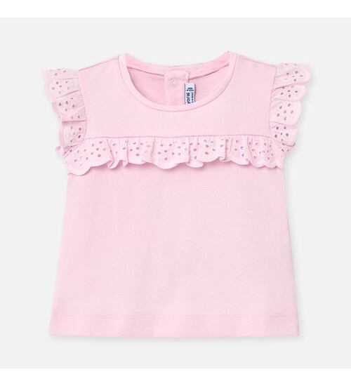 růžové tričko s madeirou velikost 92 a 98