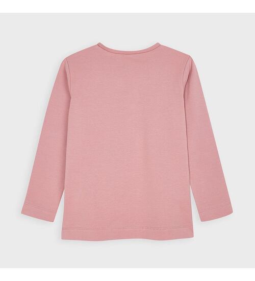 dětské růžové tričko s panenkou s tylovou sukní Mayoral 4070-50