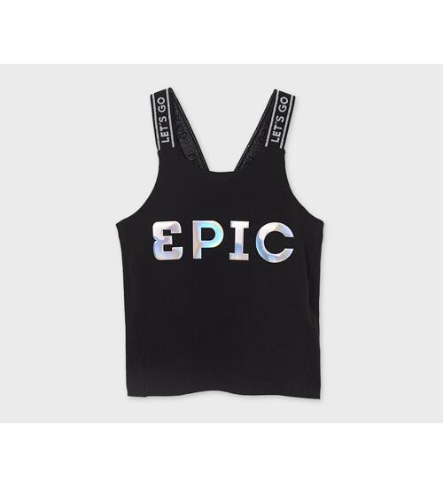 dívčí tílko černé s nápisem epic