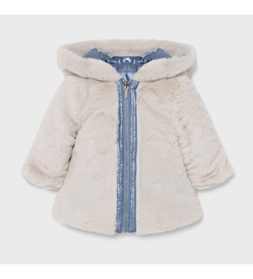 dětský zimní kabátek kožíšek oboustranný Mayoral 2439