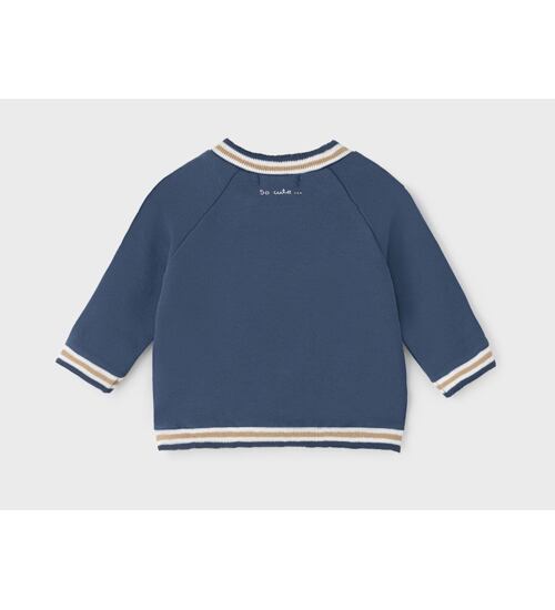 kojenecká celorozepínací mikinka pejsek Mayoral 2406-37 azul