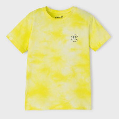 batikované dětské triko žluté Mayoral 3013-83