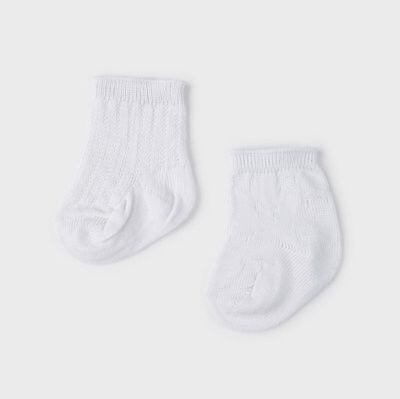 kojenecké bílé ponožky 2 páry Mayoral 9474-91