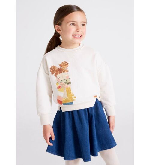 dětská kolová sukně s mikinou Mayoral 4980-40