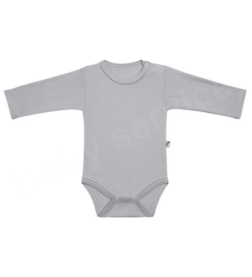 bodyčko jednobarevné šedé Baby service