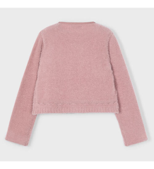 dětský pletený crop svetr na zip Mayoral 4310-76