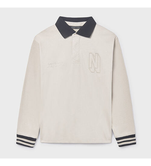 chlapecké triko s límečkem a dlouhým rukávem Mayoral 7101-59